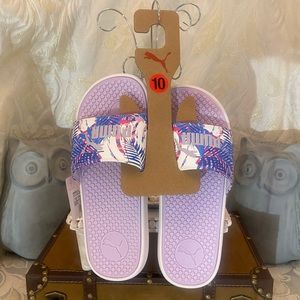 Puma Cool Cat Island Daze Slides: Size 10
